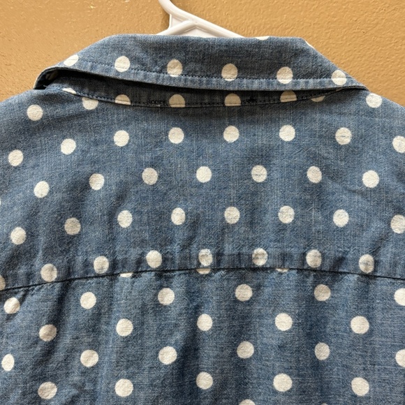 Tommy Hilfiger Classic Long Sleeve Button Down Utility Shirt Chambray Size L - Picture 5 of 13